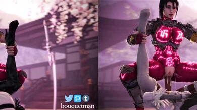 The Ultimate Battle between Taki and 2B, Part 2 (Split Screen)