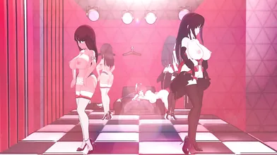 The Hentai Adventures of Shira, Fuka, Nozomi and Otsu [Wink_MMD]
