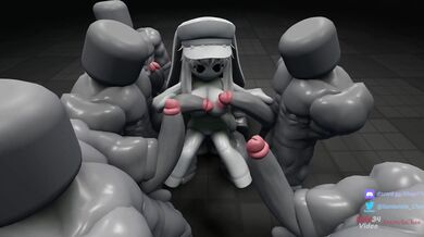 The One-eyed Monster Incarnate ravages a young woman in front of her shocked family!