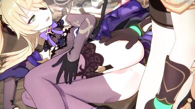 The Princess experiences anal pleasure in a new position!