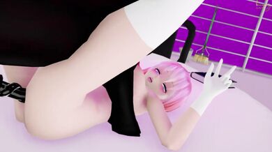 Luka is in for some hot action with her friend, banana on iwara