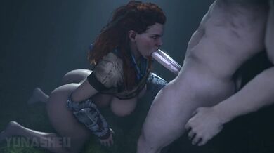 Exploring Horizon Zero Dawn with Aloys Blowjob Scene