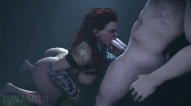 Exploring Horizon Zero Dawn with Aloys Blowjob Scene