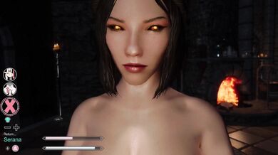 Glorious Cumshots and Thrusts in Frozen Winterhold Castle, Featuring Serana and Salmagros Dragonborn!