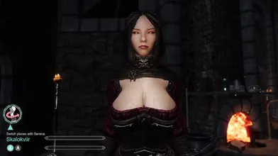 Glorious Cumshots and Thrusts in Frozen Winterhold Castle, Featuring Serana and Salmagros Dragonborn!