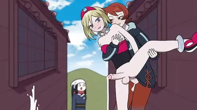 The Tall and Strong Futanari Goddess Arezu Fucks the Lovely Pokémon Legend Arceus (Cum Version)