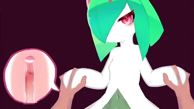 Kirlia and her trainer have a steamy hot time together in the Pokemon world