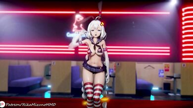 The passionate moment between Chocola and Cream, voiced by Kizuna Akari in MMD Vocaloid!