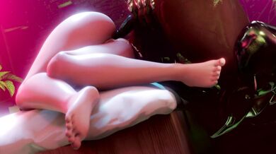 Busty Asian Babes in a Sweaty Love Triangle with Mei and Doomfist