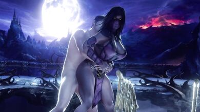 Mileena, the sexy warrior from Mortal Kombat, is now at a new pit stop! Shes got her whip and her muscular legs ready to take on any challengers