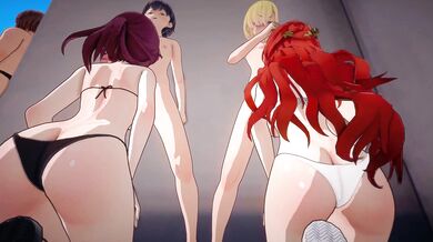 Kafka and Himekos Beachside Private Tutoring Lesson - The Ultimate Educational Orgy!