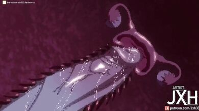 Riding backwards on a horse, Ai Hayasaka takes control of the ride in reverse cowgirl position