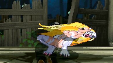 MUGEN - Female Fighter Felicia, Doing Doggy Style Lifting while in Missionary Position with her ABAO Loyal Subordinate