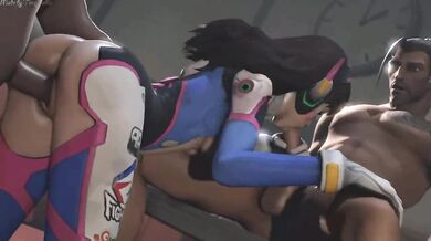 Watch as DVa and her two partners engage in a steamy threesome that would make Tim possible jealous!