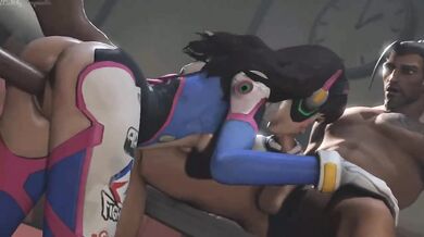Watch as DVa and her two partners engage in a steamy threesome that would make Tim possible jealous!