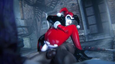 Watch as Harley Quinn forces you to bend over and take her hard cock deep in your ass, screaming your name with every thrust
