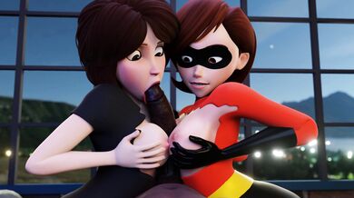 Cassandra and Helens Black Asses Saved by a 4K Ultra HD Video Camera