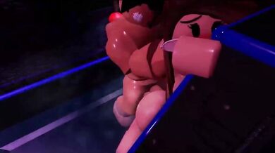 Rebecca takes control of the Roblox world, making her avatar dominate all the other users in a compilation of intense hentai scenes