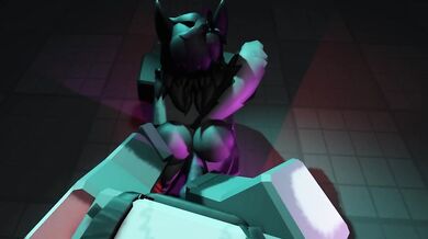 Rebecca takes control of the Roblox world, making her avatar dominate all the other users in a compilation of intense hentai scenes