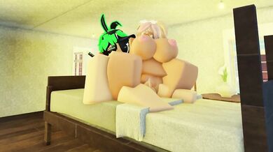 Rebecca takes control of the Roblox world, making her avatar dominate all the other users in a compilation of intense hentai scenes