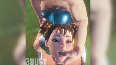 Asian Goddess Chun Li from Street Fighter Fucks a Threesome with Three Dudes [3D]