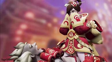 Sexy nurse Mei rides the mighty cock of Sageofosiris, and it tastes so sweet!