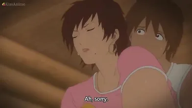 A sexy couple has a wild threesome with a giant slug-like creature in a desolate wasteland setting