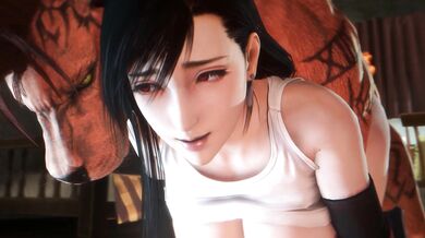 Watch Tifas passionate love-making session with the mysterious Red XIII as they engage in a wild and erotic romp in the sheets!