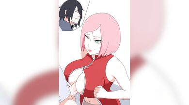 Sakura, Sasuke and the Boobjobs Hanna-sans