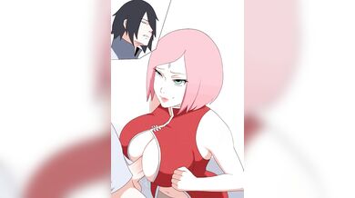 Sakura, Sasuke and the Boobjobs Hanna-sans