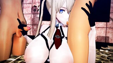 Making Love with MMD Models in Kinhage - Blowjob Edition