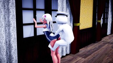 Shimakaze and Ro-500 - Special Naval Service R18 Shamu MMD