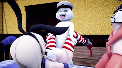 Shimakaze and Ro-500 - Special Naval Service R18 Shamu MMD