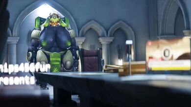 Watch the hot Orisa slut get titfucked by her boss in this amazing hentai porn video!