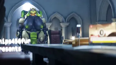 Watch the hot Orisa slut get titfucked by her boss in this amazing hentai porn video!