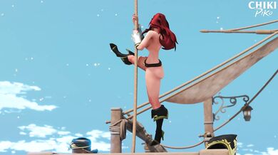 Watch Miss Fortune strip and pole dance in the fifth part of this hentai porn series!