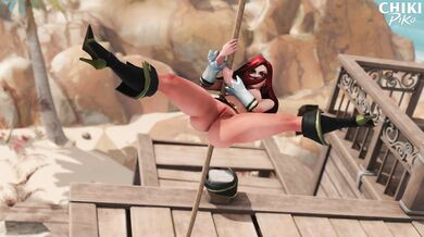 Watch Miss Fortune strip and pole dance in the fifth part of this hentai porn series!