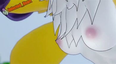 Kumamon Rides Renamon in an Intense Love Making Session