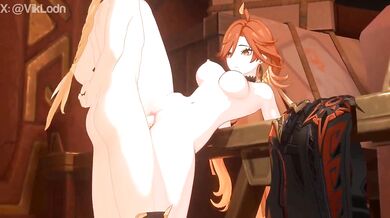 Watch how Mavuika, the busty housewife, takes on two hung studs at once in a wild threesome