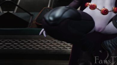 Raven Werewolf on the Train [Smut]