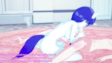 Rarity notices that you’re hard, so she gives you a hand… and a mouth