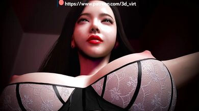 Watch the hot Korean babe with long black hair tease her slit while using a thick dildo to satisfy herself in the most intense way!