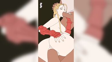 Watch as Cammy White, the sexy and powerful female character from Street Fighter, fucks with two boys in this black version hentai PORN video