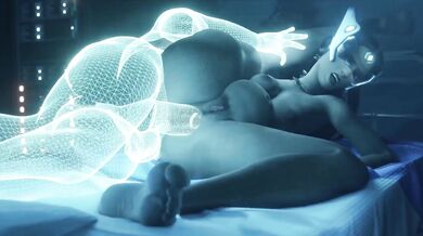 Watch as Symmetra and a man with an unforgettable projectile ability get caught in the throes of passion while shes pregnant