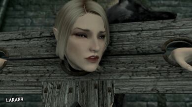 The Enchanting Elf in Skyrim: Tied up and teased by a dominating human!
