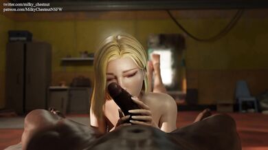 Android 18 Gives a Blowjob from a New POV