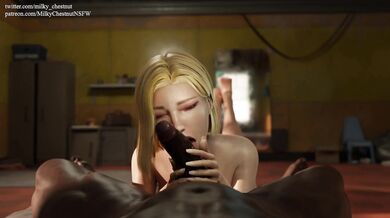 Android 18 Gives a Blowjob from a New POV