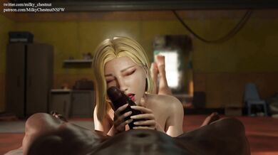 Android 18 Gives a Blowjob from a New POV