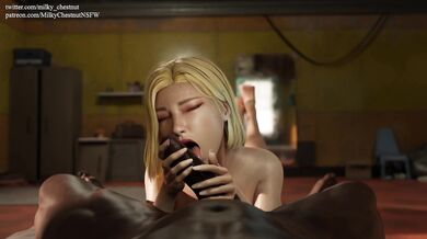 Android 18 Gives a Blowjob from a New POV