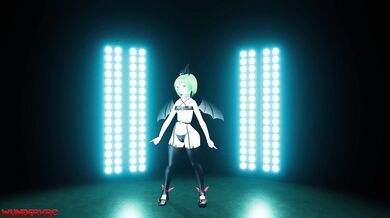 ``` Beautiful Nerd Girl Dancing with Her Thick Voluptuous Body on the Beach ```